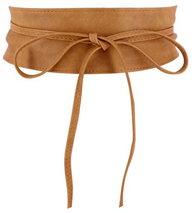 FASHIONGEN - Damen gürtel, Taillengürtel, Bindgürtel, Obi gürtel MICA - Leichtes Kamel, S-M