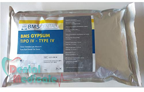 GESSO DENTALE TIPO IV EXTRA DURO BUSTA DA 3Kg PER MONCONI COLORE MARRONE DORATO - GOLDEN BROWN