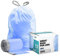 Plasticplace Code V Compatible (200 Count) Blue Recycling Bags Drawstring Garbage Can Liners 4.2-4.8 Gallon / 16-18 Liter 14.75 x 28