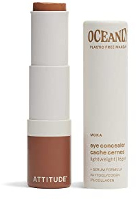 ATTITUDE Oceanly Cache Cernes, EWG Verified, Anti Cerne Hydratant, Ingrédients d'Origine Naturelle, Correcteur Végane, Moka, 5.7 g