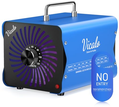 Generador de ozono 30000 mg, ionizador de máquina de ozono O3 desodorante para el hogar, sótano, humo y habitación de mascotas