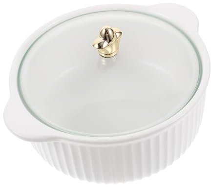 Ipetboom Ciotola per Zuppa con Manici in Ceramica Porcellana da Portata Nordica, Grande Insalatiera Versatile per Cucina Domestica, Adatta a Noodles, Ramen e Zuppe (