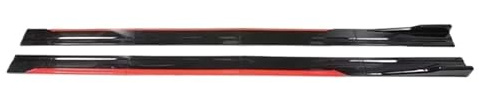 Seitenschweller Universal-Seitenschweller 8 Stück 2,2 M Winglet-Splitter Lippen-Seitenspoiler Für Dodge Für Ram Für Challenger Für Dakota Für Journey Seitenrock(Red and Black 2m)