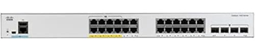 Cisco Switch de Red Cisco Catalyst 1000-24FP-4G-L, 24 Puertos GbE PoE+, asignación PoE de 370 W, 4 Puertos de Enlace Ascendente SFP de 1 G, garantía Limitada de por Vida Mejorada (C1000-24FP-4G-L)