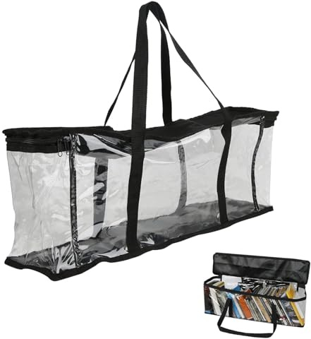 HERCHR DVD Peliculas, Almacenamiento Para DVD Bolsas Organizadoras De Almacenamiento Para DVD Fundas Dea Almacenamiento Para De 160 Dvds