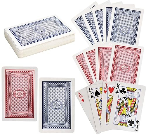 The Dreidel Company Playing Cards, 24 Decks of Cards Bulk 2.25 Inch x 3.5 Inch for Blackjack, Euchre, Canasta Card Game