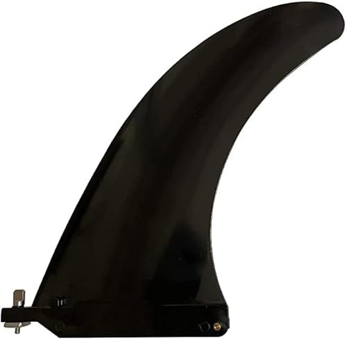 bohally 10 Surf & SUP Fin - with No Tool Fin Screw - 10 inch Center Fin for Longboard, Surfboard & Paddleboard