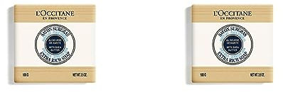 L'OCCITANE – Sheabutter Seife Milch – Frei Von Palmöl – Gesicht Und Körper – 100 G (Packung mit 2)