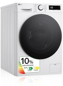 LG F4DR6011AGW - Lavadora Secadora Inteligente, 11/6kg, AI Direct Drive, 1400rpm, Carga Frontal, TurboWash 360º, Vapor Steam, Serie 600, Blanco