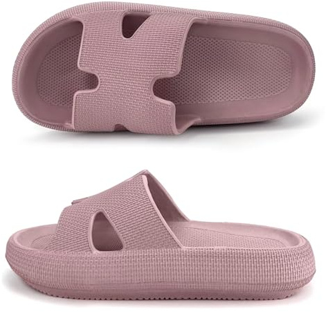 Haifago Cloud Pillow Sandals for Women Comfort Recovery Slides with Memory Foam, House Shower Slippers for Womens, Lightweight Thick Sole Indoor and Outdoor