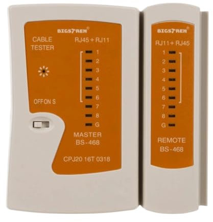 Netzwerk-Tester zum Verkabeln und Testen von Rei LAN und Etherneth- und Telefonkabeln rj11 rj45 cat5 cat 6 cat7