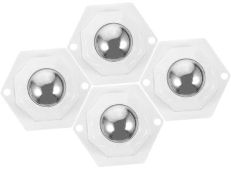 DIYEAH 4pcs Self Adhesive Mini Caster Wheels Swivel Caster Wheels for Kitchen Appliances Adhesive Swivel for Storage Box Trash Can