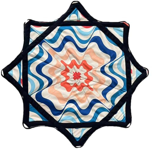 Homtrator Paño Giratorio Flowstar for Principiantes, 24 Pulgadas, Juguete De Malabarismo Giratorio con La Punta De Los Dedos, con Impresión Lateral Fácil De Girar, Duradero, Divertido Y Desafiante