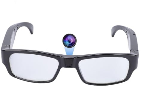 Annadue Occhiali per Fotocamera, Action Camera per Occhiali HD 1080P per Scattare Foto e Video in Bicicletta, Stabilizzazione Elettronica, Obiettivo Grandangolare, per attività