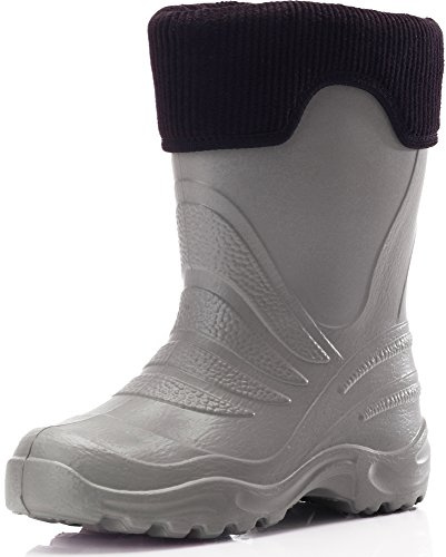 Ladeheid Botas Termicas en EVA Unisex Niños Niñas LA-861-2017 (Gris/Negro, 28/29 EU)