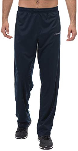 CENFOR Men's Sweatpants Pockets Open Bottom Athletic Pants Jogging, Workout, Gym, Running, Hiking,Training(Navy Blue,XL)