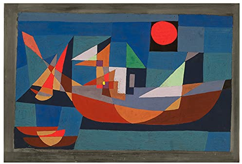 Legendarte - Canvastryck - Ships At Rest - Paul Klee - Dekorativ Väggkonstcm. 60x90