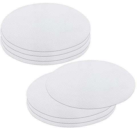 UMCHU Runde Silikon Dehydrator Blätter-8 Blatt Antihaft-Dampfgarer-Einlagen,Netzmatte,Bambusdämpfer Ersatzbaumwolltuch,für gedämpfte Brötchen, Knödel, Backen, Gebäck(28cm Durchmesser)