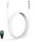 Lonnky 12V 3 Meter LED Extension Cable, Compatible With TAPO C110, Reolink, TP-Link, NETGEAR, Smallrig Cameras, IP Cameras, Govee LED Lights, And DVR, 5.5 x 2.1 mm, Female To Male Connector - White