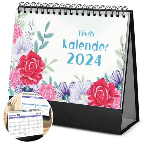 Lithyc Kalender 2024, Tischkalender, 12-Monatskalender Mit BlöCken und Daten, Tischkalender,Wochen Tischkalender 2024,Monatsplaner 2024,Tischkalender für Zuhause, BüRo, Schule