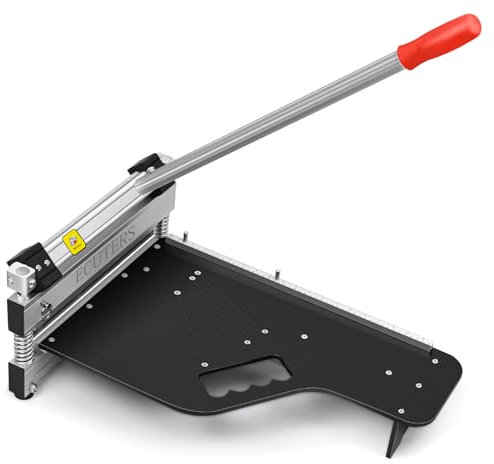 13“ Laminate Floor Cutter, ECUTERS Cutting 17mm 12mm Thick Floors Heavy Duty Vinyl Floor Plank Cutter, Portable Angle Length Cutting Flooring Tools - Engineer Wood Parquet LVP LVT SPC WPC