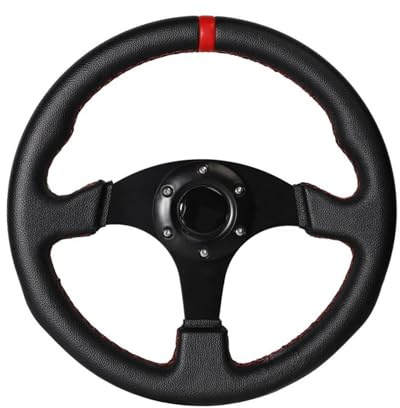 Bilratt 330 Mm Sportratt Platt Ratt Driftsimulering Racing Game Ratt Universalmodell(Röd)