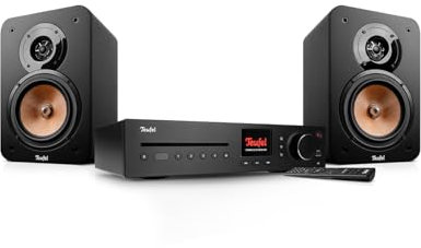 Teufel Ultima 20 KOMBO 3 SE - HiFi Stereo System mit Bluetooth und CD, Kraftvoll, LAN, WLAN, DAB+ Digitalradio, USB, 3-Wege-System, Musik, Film, Games (Schwarz)