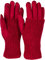 styleBREAKER Kuschelige Damen Touchscreen Handschuhe mit abnehmbaren Strickstulpen, warme Winterhandschuhe für eisige Tage 09010022, Farbe:Bordeaux-Rot