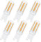 PURSNIC G9 LED Bulbs Dimmable, 3W Equivalent to 25W Halogen, Warm White 350LM, Energy Saving Capsule Light Bulbs, CRI＞83, 6 Pack