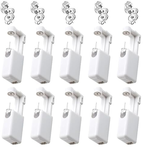 Uskerb 10-Piece Ear Piercing Kit – Painless Ear Piercing Gun Tool Set for Home and Professional Use