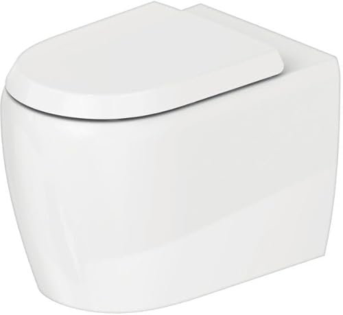 Duravit Qatego WC au sol, chasse deau basse, sortie horizontale, 390x600x400mm, rimless, 2020090000, Couleur: blanc