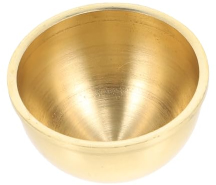 GALPADA 1pezzi Tazza Offerta Acqua Buddista in Rame Dorato Resistenti e Anti-invecchiamento Per Tempio Yoga e Casa Coppa Sacrificio Rituale Compact e Stabile