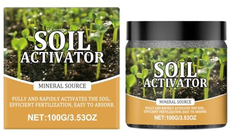 Attivatore Di Terreno Fonte Minerale | Fertilizzanti Per Fiori Frutta E Verdure,100G Naturali da Giardino per Giardinaggio di Frutta, Fiori, Ortaggi, Piante da Appartamento, Crescita e Pr