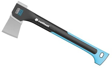 Cellfast Hache Universelle U1100 ENERGO™, Acier trempé de Haute qualité, SAFETOUCH™ Surface antidérapante, 45cm, 1,1 kg, 41-002