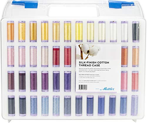 Mettler Seidengarn mit 96 Spulen, mehrfarbig