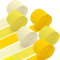 Lot de 6 Rouleaux Jaune Dégradé Papier Crépon 3 Couleurs(Jaune/Jaune Clair/Beige) pour Décoration de Fête-25M x 4.5cm