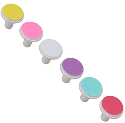 Ersatzköpfe für Baby-Nagelfeilen, Baby-Nageltrimmer, Elektrisch, Baby-Nagelfeiler, Elektrisch, 6 Stück Ersatzpads, Professionelles Zubehör für Elektrische Nagelfeilen-Schleifköpfe