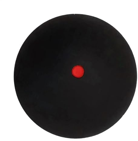 Squashbollar, squashbollar med en punkt | gummiracketbollar, gul prick | Squashredskap, bärbara racketbollar för nybörjare och avancerade spelare