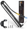 Tragbare Fahrradpumpe Mini Fahrradpumpe, Aluminiumlegierung 160PSI Luftpumpe Fahrrad für Presta/Schrader Ventile, Leichte Fahrrad Pumpe für Rennrad Mountainbike Bälle (Schwarze Fahrradpumpe)
