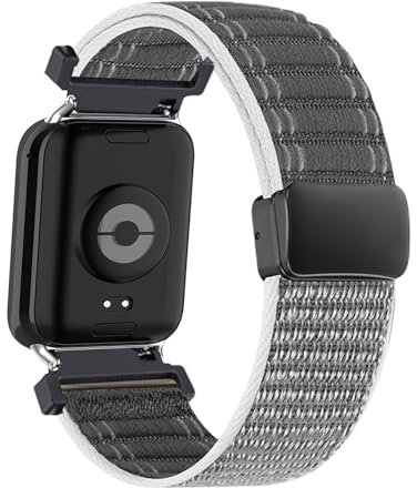 KMKJSH Magnetisch Armbänder für Xiaomi Mi Band 9 Pro Armband, Nylon Textil mit Verstellbare Schnalle Sport Ersatzarmband für Damen Herren Kompatibel mit Xiaomi Band 9 Pro Uhrenarmband (2)