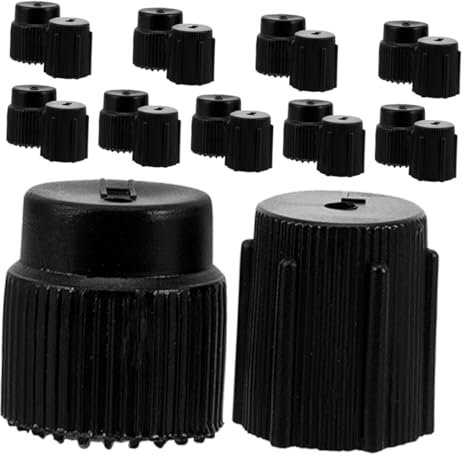 Alipis Juego De Tapas De Válvulas 20 Piezas para Aire Acondicionado De Coche Accesorios De Servicio para Puerto De Carga Tapones De Refrigerante para Mantenimiento De Sistemas De Ca Automotriz