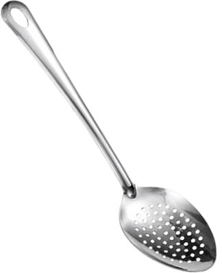 jamgeery Cucchiaio Forato In Metallo - Cucchiai Da Servizio Forati In Acciaio Inox 38 Cm | Utensili da Cucina Antiaderente per Mescolare Friggere Cottura Buffet All'aperto
