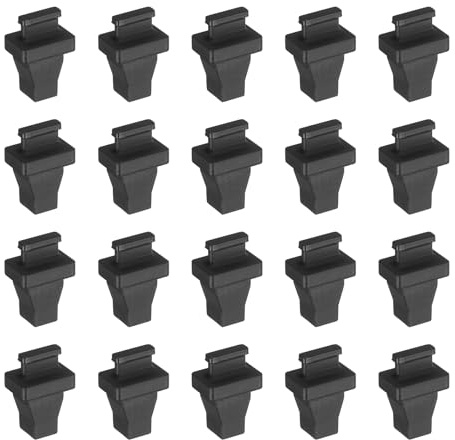 QUARKZMAN Bouchons Anti-Poussière SC, Bouchons en Silicone Noir pour Fibre Optique, Protections pour Ports De Commutateur Réseau pour Switches, Routers, Media Converters, Lot de 100