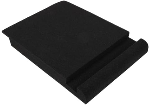 TEHAUX Pannelli Isolanti Acustici Antiscivolo per Monitor e Altoparlanti Spugna Alta Densità, Assorbimento Rumore per Uffici e Studi di Registrazione, Dimensioni 33X27X4Cm