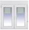 Ventanastock PVC 1000x1155 Practicable Oscilobatiente 2 hojas con Persiana de PVC