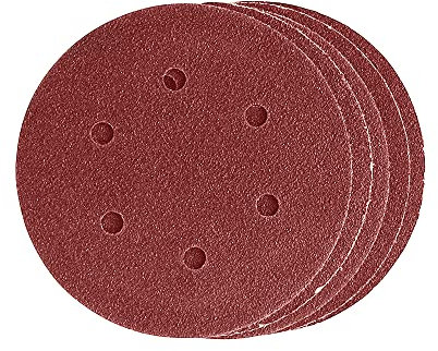Dekton 12PC Hook and Loop Orbital Sanding Discs 150mm/Extra Coarse - Assorted | Ideal for Orbital Sanders | Multi-Surface Use on Wood, Metal, Plaster, Plastics & Paint | Heavy-Duty Sanding Performance