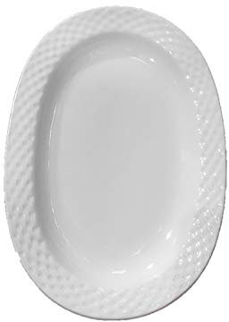 Apulum PATR1009 Fuente Oval En Porcelana, Multicolor