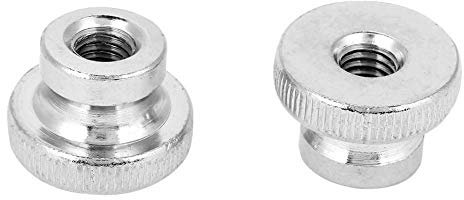 M3 M4 M5 M6 M8 M10, acciaio al carbonio nichelato, stringere a mano la manopola con dadi a testa zigrinata con dadi(M8（2pcs）)