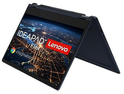 Lenovo Chromebook IdeaPad Flex 5i Convertible | 13.3 Full HD Touch Display | Intel Pentium Gold 7505 | 4GB RAM | 128GB SSD | Intel UHD Grafik | Chrome OS | QWERTZ | blau