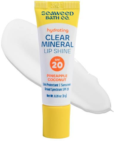 Seaweed Bath Co. Hydrating Clear Mineral Lip Shine, 0.28 oz